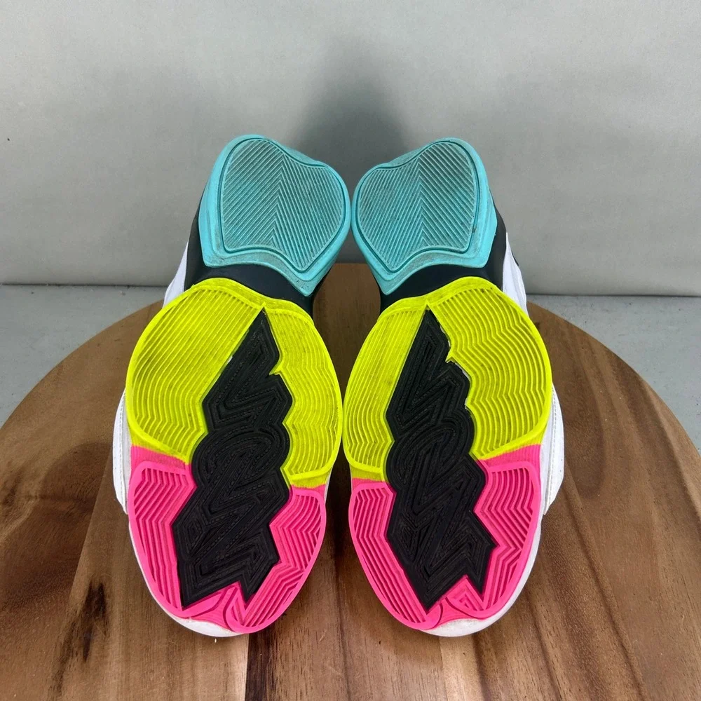 Jordan Zion 2 White Black Volt Pink Teal DO9161-107 Men Size 11 Basketball Shoes